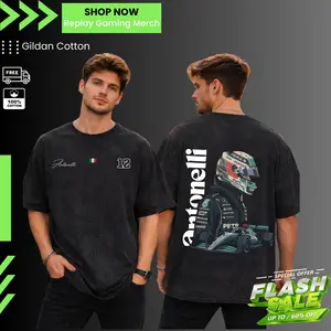 Retro Kimi Antonelli 12 F1 Racing Shirt Vintage Washed – Unisex Oversized Streetwear T-Shirt, Motorsport Inspired Driver Print Shirt, Retro Grand Prix Motorsport Kimi F1 Fan Street Style Cotton Tee for Men Women, Trendy Graphic Hoodie Sweatshirt Tank Top1