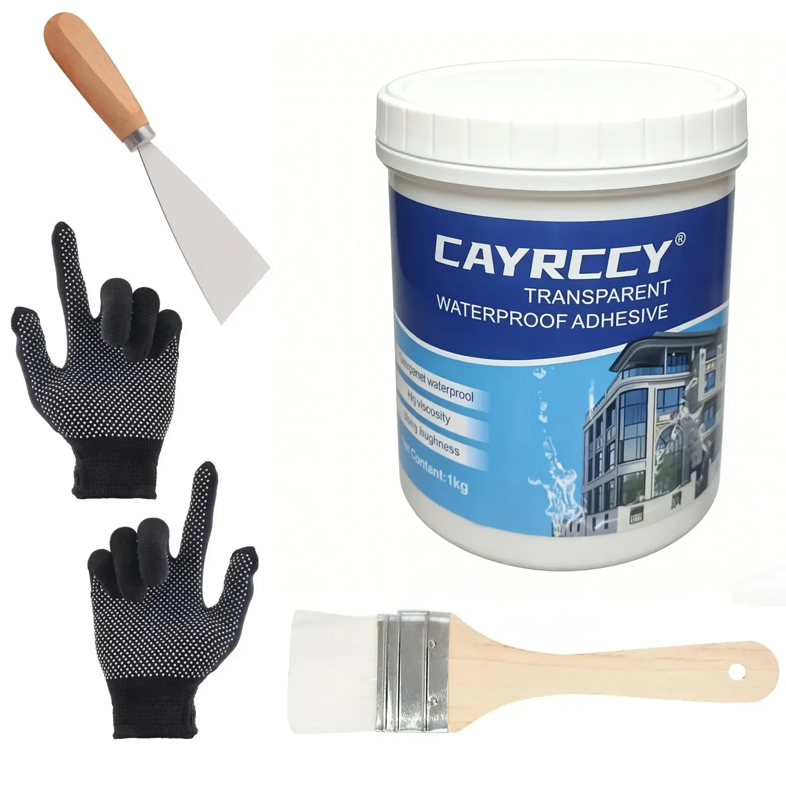 CAYRCCY 35 oz (1kg) Invisible Waterproof Sealant Sealer, Strong Waterproof Adhesive Sealer Coating for Roof Repair & Walls, Fast-Curing Tool with USA Warehouse 2-4 Day Shipping, Sealant Sealers, Waterproof Adhesive Sealers