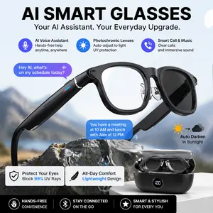 [Summervibes] Tukio 2026 New-Generation G1 4K Smart Camera Glasses with AI Photo Recognition Real-Time Translation & Charging Case as Power Bank for Bluetooth Calls Music Playback Stylish Travel Accessory outdoorfun
