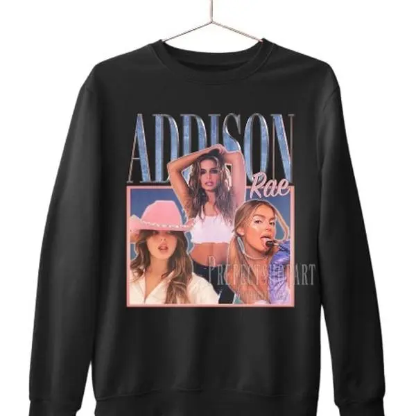 Addison Rae Retro Unisex Sweatshirt - Classic Homage Style For Trendsetters Sweater