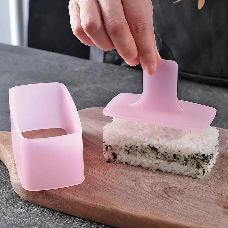 Spam Musubi Mold Non Stick Rectangular Sushi Maker Mold DIY Sushi Rice Ball Kitchen Musubi Maker Onigiri Press Mold Kitchen Utensils Accessories Meal Preparation Tools