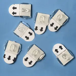 20pcs/set Mini Wall Hooks Self Adhesive Hooks For Hanging Indoor Christmas Decorations, Lights, Vine Plants And Cables, Indoor Light Clips