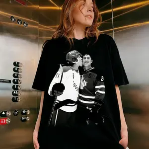 Vintage Hockey Heated Rivalry T-shirt gym workout retro western style