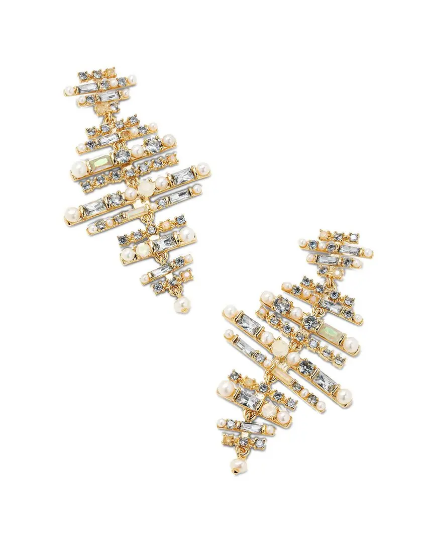 Kendra Scott Madelyn 14K Plated Gemstone CZ Statement Earring