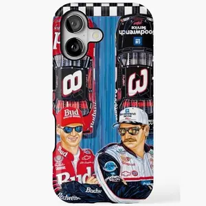 Dale Earnhardt Chevrolet Monte Carlo NASCAR Tough Phone Case Model 03 Goodwrench Service Plus Racing Spirit, Vintage Racing Tough Phone Case – Retro Motorsport Cars, Dual Layer Shock Absorbent