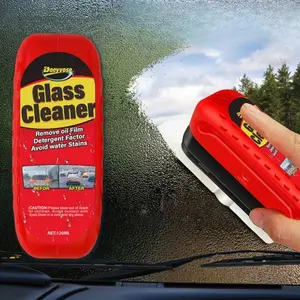Car Glass Oil Film Remover with Integrated Applicator, Rain & Fog Prevention, Powerful Windshield Cleaning Solution, Auto Accessories