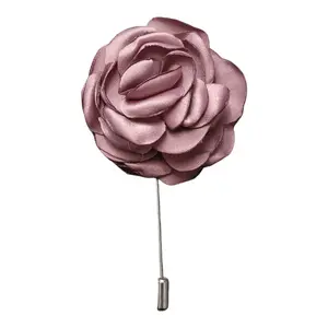 Peonies Flower Lapel Pin Lavender
