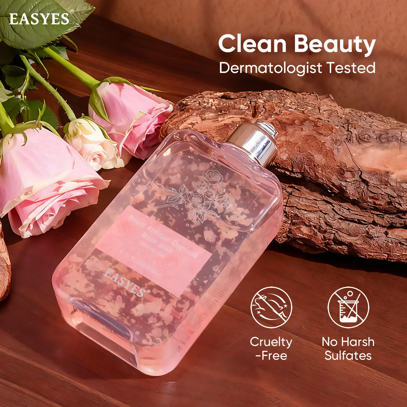 Rose e-エッセンス 3本 Easyes】Rose Essence Native Body Wash - Red rose fragrance 3X