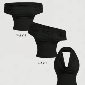Minimal Draped Neck Tank Top Sleeveless Slim Fit Summer Top, 1 Top 3 Ways