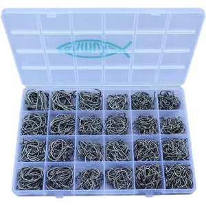 Fishing Hooks Freshwater Saltwater Fish Hooks Bulk Fishing Hooks Set Worm Catfish Hooks Fish Gear Equipment Supplies
