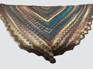 Crochet Lightweight Lace Look Shawl/Scarf - Versatile Design for Versatile Use