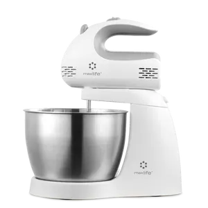 Max Life ML-6638 3.2 Quarts Stand Mixer 5-Speed Electric 150W Powerful Mixer with Stainless Steel Bowl Dough Hooks Beaters ETL Certified