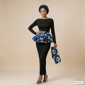 The Regal Peplum Column Gown