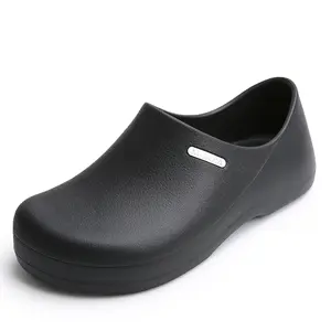 Anti-slip Waterproof Work Shoes Oil-Resistant Chef Nurse Slippers Lightweight Cushioned Wide Toe All Seasons Hospital Kitchen Restaurant # Springfresh S122B