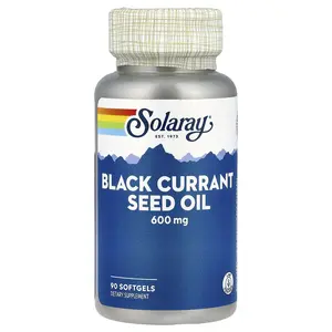 Solaray Black Currant Seed Oil, 600 mg, 90 Softgels
