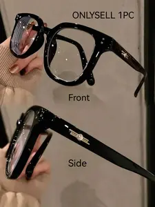 Anti-Blue Light Glasses Tr90 Frame, Trendy Casual Frames, Rectangular or Round Design, Lightweight Comfortable UV Protection for Computer TV Phone Gaming Square Frames Eyeglass