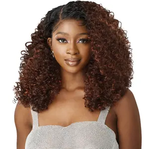 Outre Melted Hairline Swirlista Glueless Synthetic 5" Deep Parting HD Lace Front Wig - SWIRL 103
