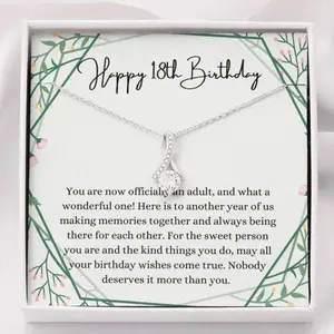 Daughter Necklace, 18Th Birthday Necklace, 18Th Birthday Gift For Her, Eighteenths Birthday Gift 89, Beautiful Necklace for Daughter - Perfect Gift for Birthdays, Holidays, or Special Occasions