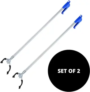 Long Metal Grabber Reacher  38In/96cm Pack Of 2
