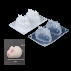 Easter 3D Bunny Rabbit Silicone Resin Mold