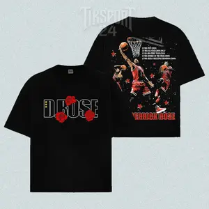 Derrick Rose Shirt Premium 100% Cotton, D-Rose Shirt, Young MVP Shirt, D-Rose Nation Fans, Windy City Bulls Fans, Basketball Shirt, Game Day Fit