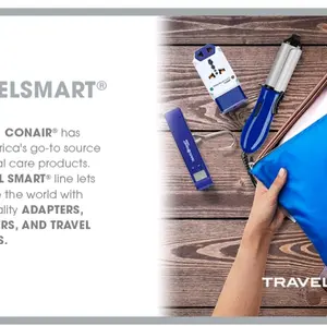 Conair Travel Curling Iron, Mini 3/4- Inch Thermacell Ceramic Curling Iron in Blue by Travel Smart -BLUE