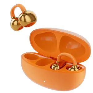 Wireless Earbuds Bluetooth Headphones, Clip-On Open Ear Design, Secure Non-Slip Fit,Painless All-Day Wear, Clear Calls, for SportsRunning Gym Work & Daily Use