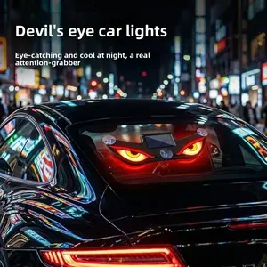 Car solar wireless decorative light LED flash warning light triangular window rear window car ambient light ornament outdoorfun