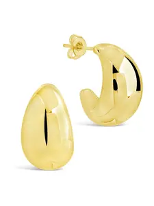 Eclipse Polished Hoop Earrings