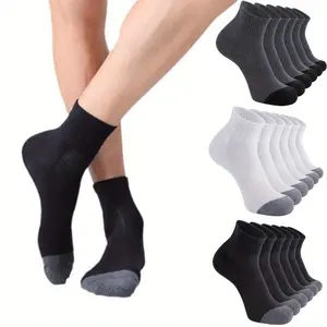 6 Pairs Men's Ankle Socks with Cushion, Sport Athletic Running Socks
