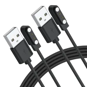2 Pack for Gloryfit  Watch Charger,  USB   for GloryFit T80 T70 T60 T50 P99 P98  Watches (Pin spacing 4mm)