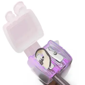Mettalusso METRO Dual Chamber Makeup Pencil Sharpener - Compact & Lightweight for Eyeliner, Brow, Lip Liner - Korea Made