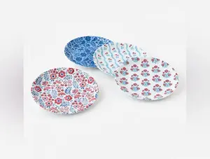Americana Melamine Plates - Set of 4