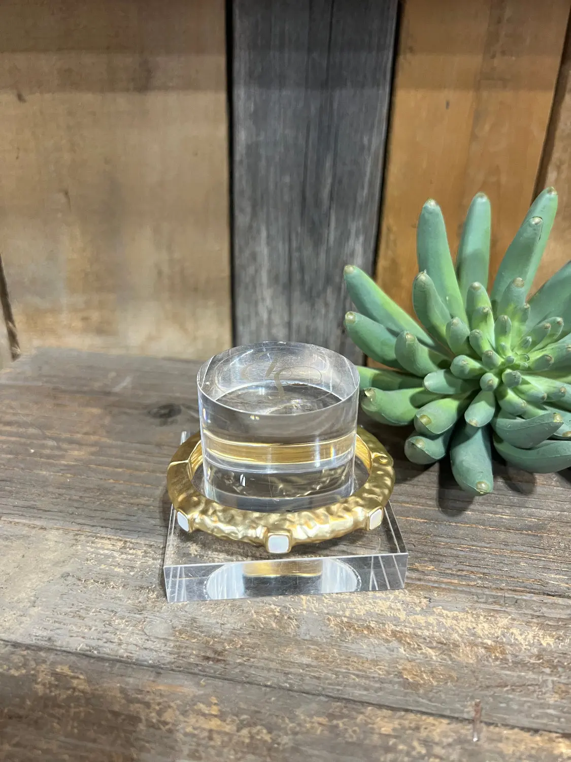 Paris Hammered Gold Bracelet
