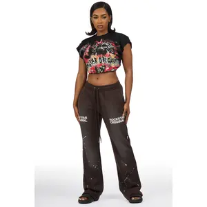 Reigna Iron Stacked Flare Pant