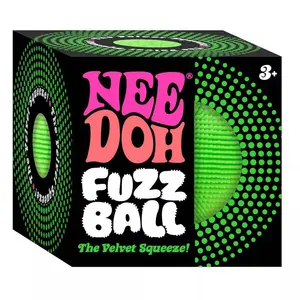 NeeDoh Fuzz Ball - Sensory Squeeze Toy - Colors May Vary