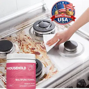 Multipurpose Cleaning Paste Kitchen Grease Remover Heavy Oil Cleaner for Stove Oven Pots Pans Sink Tile Cookware Cleaning Cream