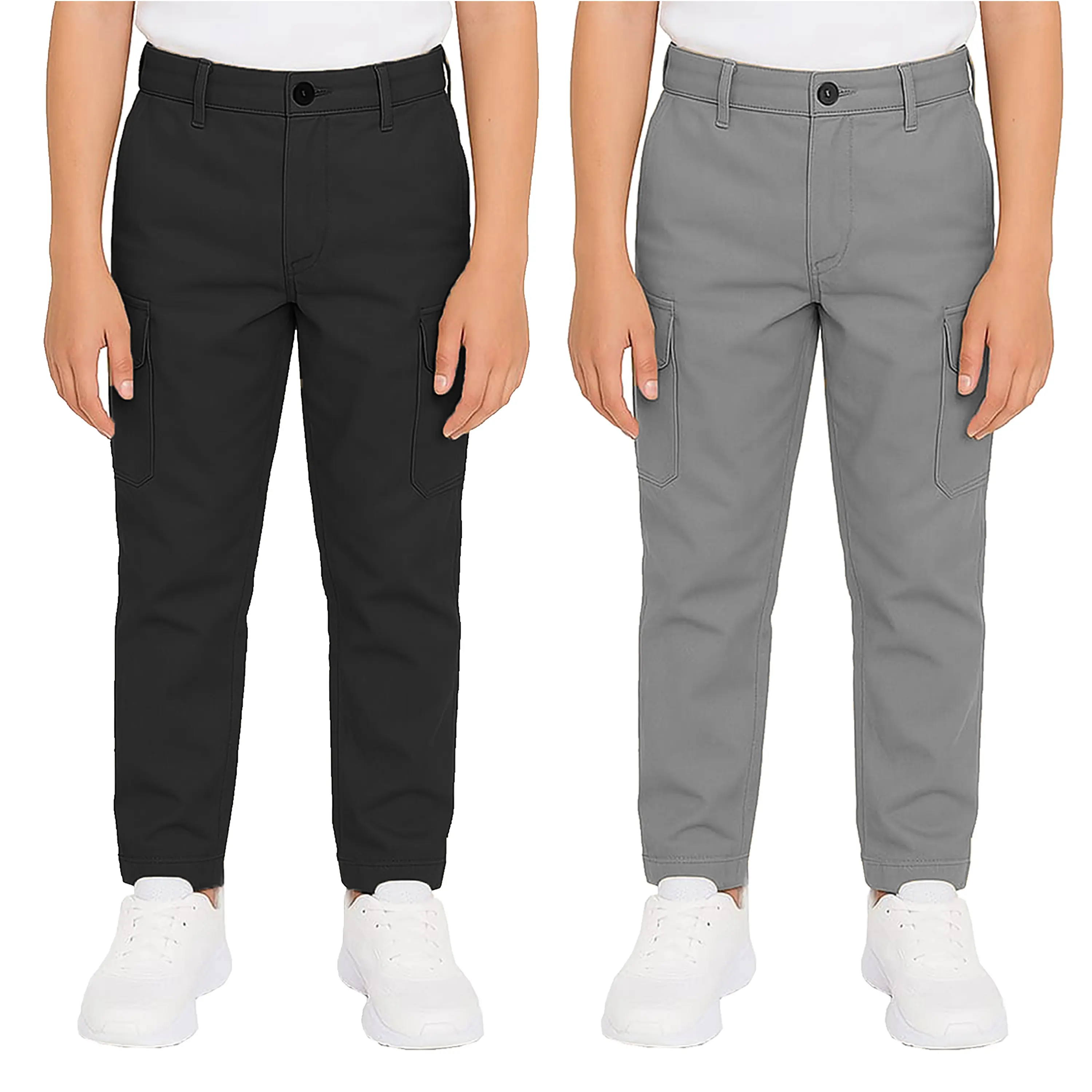 (2 Pack) Black - Grey