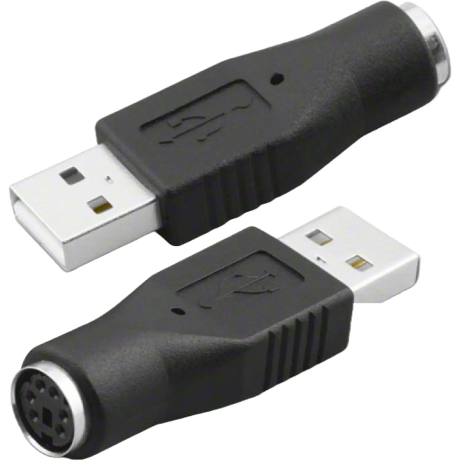 SANOXY PS/2 Female to USB Male Passive Adapter Replacement for Keyboard & Mouse - Plug-and-Play, Compact Design, USB 2.0 Port, No Driver Needed