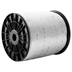 【DealsForYouDays】VEVOR Polyester Pull Tape, 3/4" x 528' Mule Tape Flat Rope, 2500 lbf Tensile Capacity, Printed Webbing Cable Pulling Tape for Packaging, Gardening, Commercial Electrical, Conduit Work, White Tape Measure Convenience High Performance Home