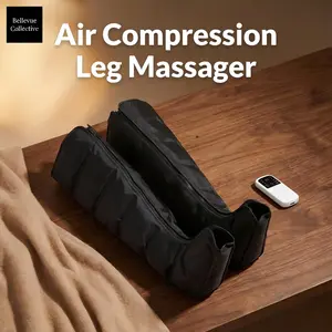 Wireless 360 Air Compression Leg Massager Boots Foot-to-Thigh  Smart Pressure Sensor 3 Modes & 3 Intensities