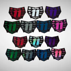 👉Choose Number & Color   MotoCutz Style Number Plate Decal — 11 Logo Design