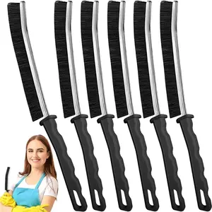 6PCS Crevice Cleaning Brush Set – Multifunctional Gap Cleaner Tool for Bathroom, Kitchen, Window Tracks, Sliding Door, Car Detailing, Grout, Toilet, Tile, Sink, Baseboards – Small Narrow Scrub Brushes for Home Deep Cleaning, Mini scrub brush