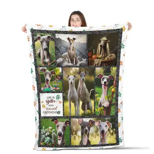 Life Is Better With Italian Greyhound Dog All Season Blanket, Italian Greyhound Dog Decor, Gifts For Dog Lovers, Sofa Throw Blanket Comfort Warmth Soft Blanket Fleece Blanket, Sherpa Blanket