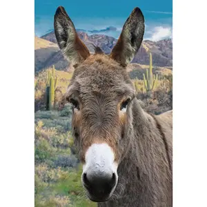 Fabric Hoffman Rusty Donkey Call of the Wild 29x44 Quilt Panel W5511-700