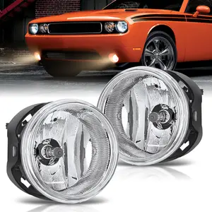Nilight Fog Lights Assembly Compatible with 2005 2006 2007 2008 2009 2010 Dodge Grand Caravan Challenger Charger Caliber Nitro Avenger Chrysler Town & Country Pacifica Jeep Patriot