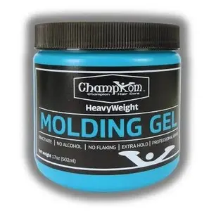Champkom Champion HairCare Heavy Weight Molding Gel - Provides Maximum Volume & Shine Without Flaking | Extra-Thick & Strong Hold