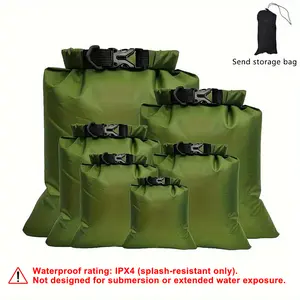 Waterproof Dry Bag, 6 Counts/set Lightweight Large Capacity Dry Bag, Outdoor Multifunctional Lightweight Bag for Hiking, Camping, Fishing, Cycling, Boating Accessories