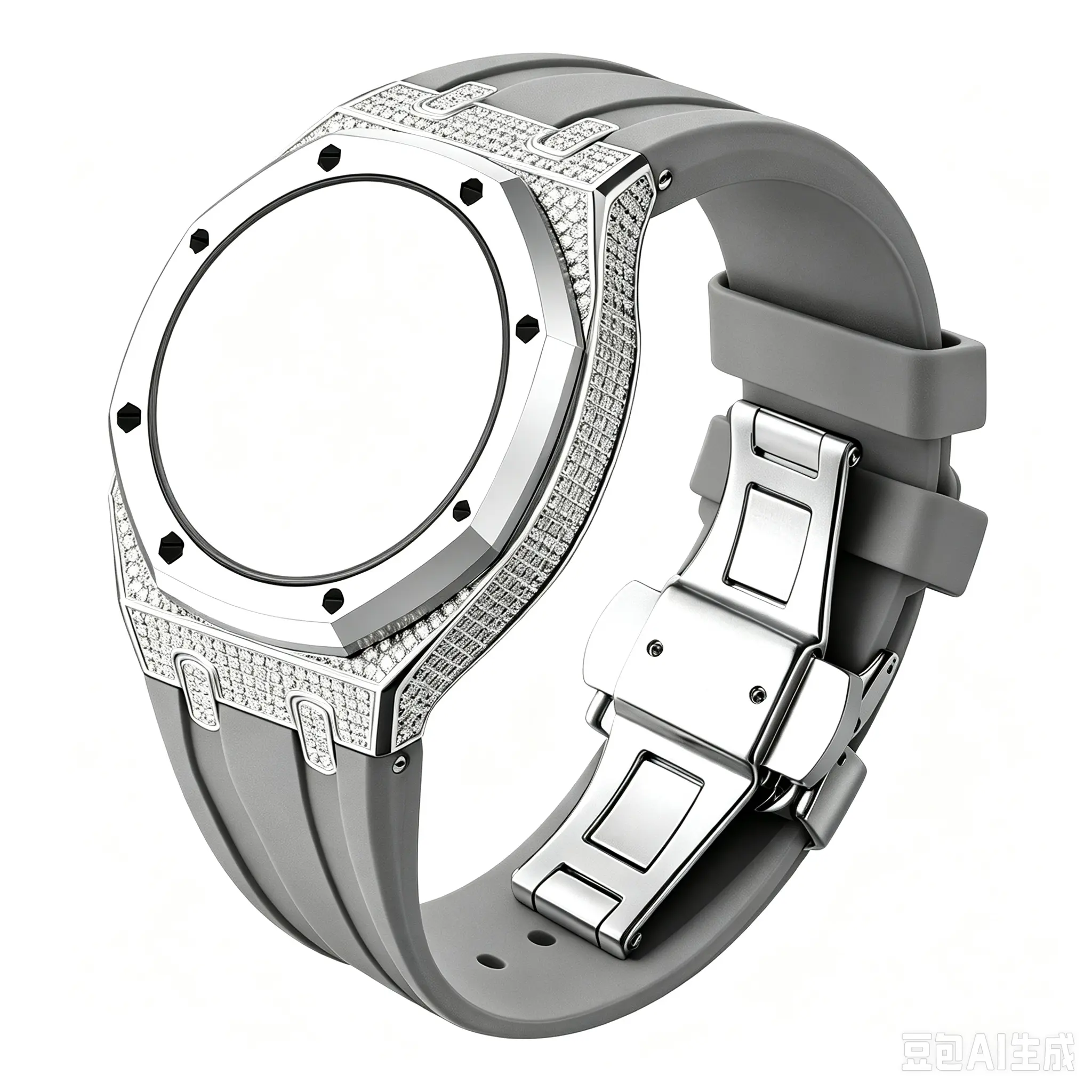 Moissanite watch strap