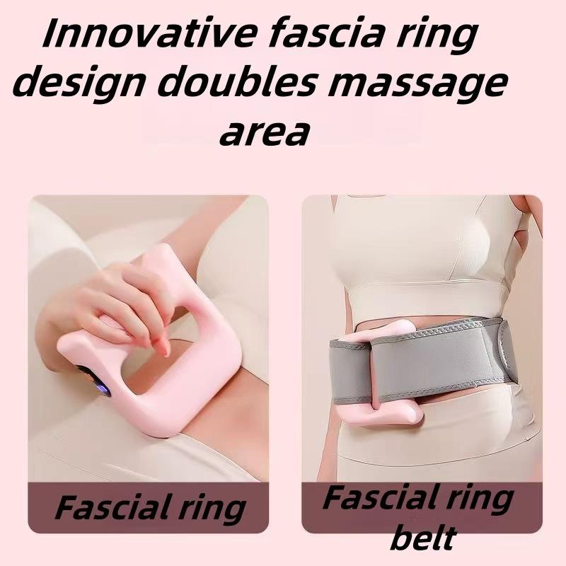 New Magic Ring Mini Massage Gun Myofascial Roller, Muscle Relaxation Vibration Machine, Ergonomic Design, Elastic Waistband, Home Fitness Use massage  gun  factory Perfect Present for Man/Woman/Family, Christmas Gift